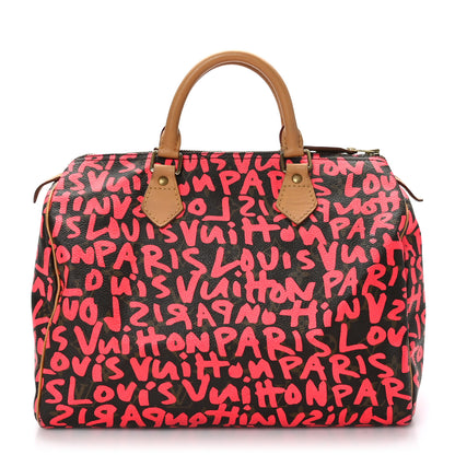 Louis Vuitton Monogram Graffiti Speedy 30 Fuchsia 1 of 11