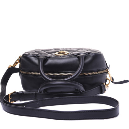 Versace Nappa Quilted Icon Bowler Bag Black 12 of 14