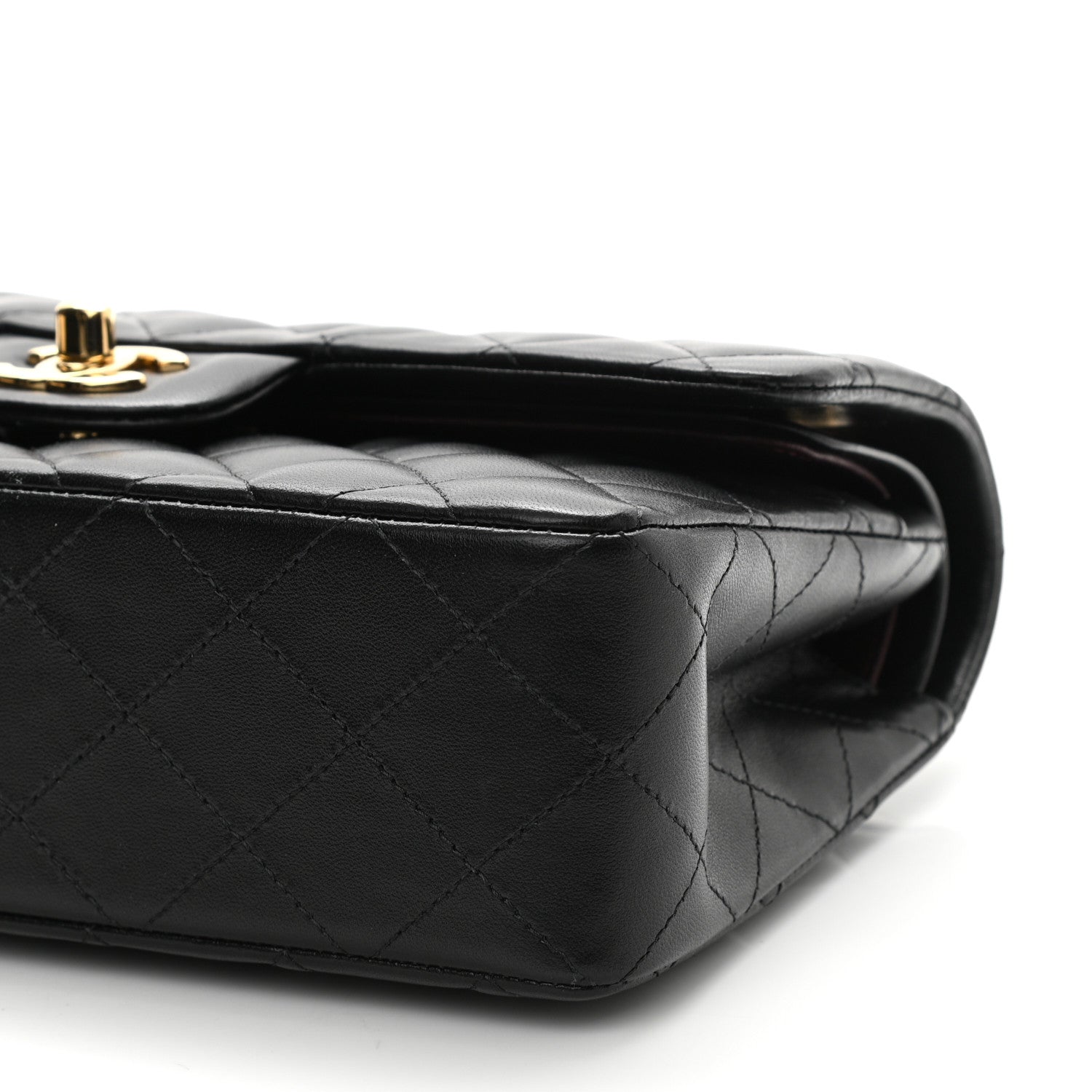 Chanel Lambskin Quilted Small Double Flap Black 10 of 11
