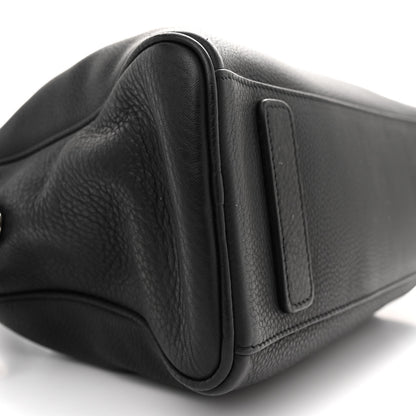 The Row Grained Calfskin Soft Bowling Bag Black 8 of 14