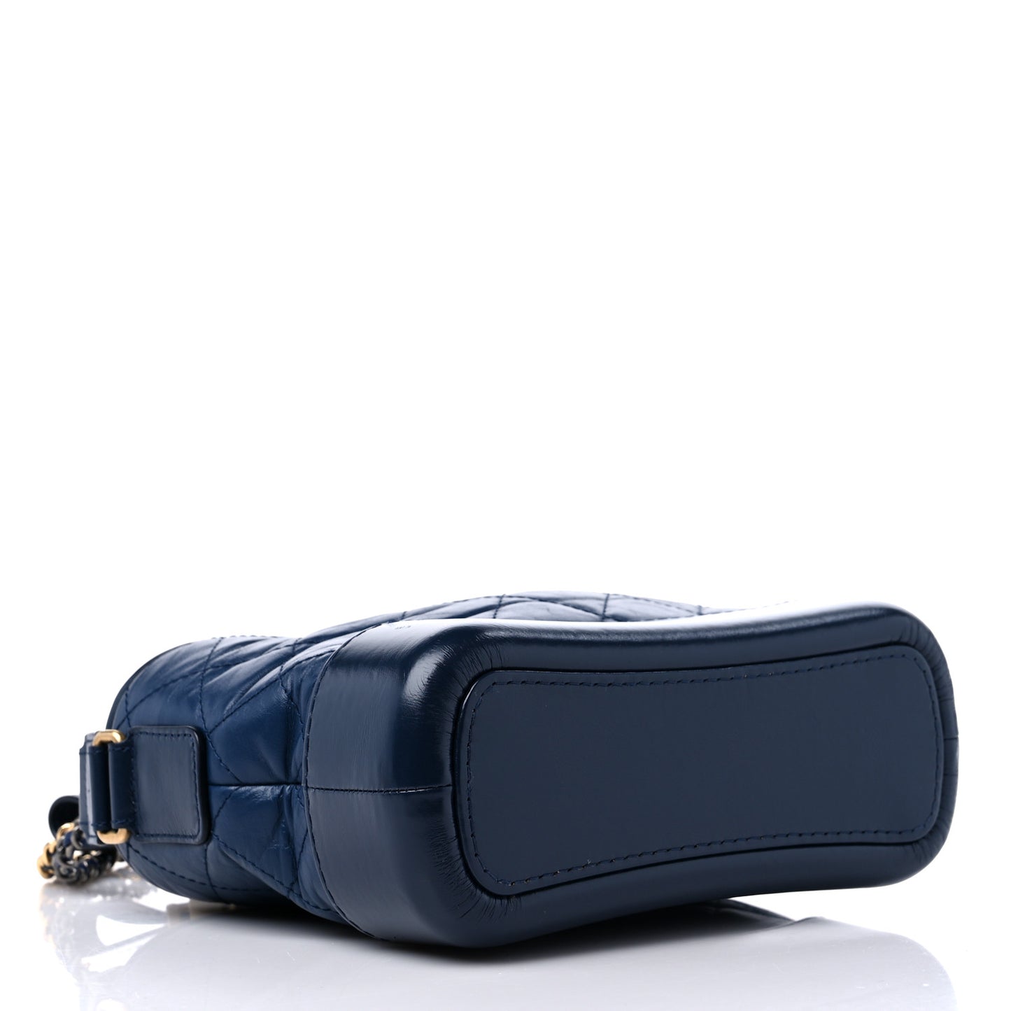 Aged Calfskin Quilted Small Gabrielle Hobo Blue