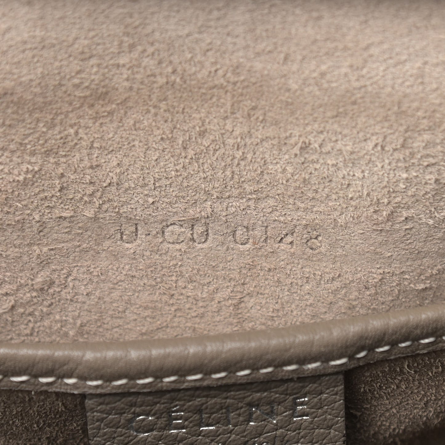 Drummed Calfskin Nano Luggage Souris