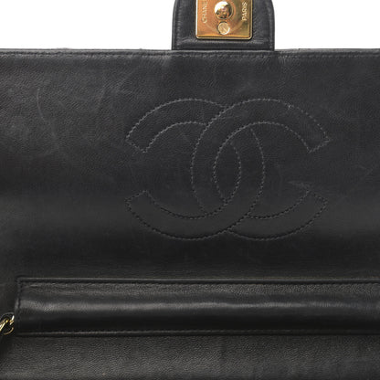 Chanel Lambskin Quilted Medium Single Flap Black 14 of 18