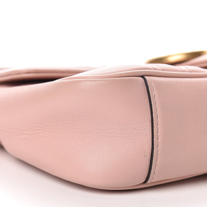 Gucci Calfskin Matelasse Mini GG Marmont Shoulder Bag Perfect Pink 11 of 12