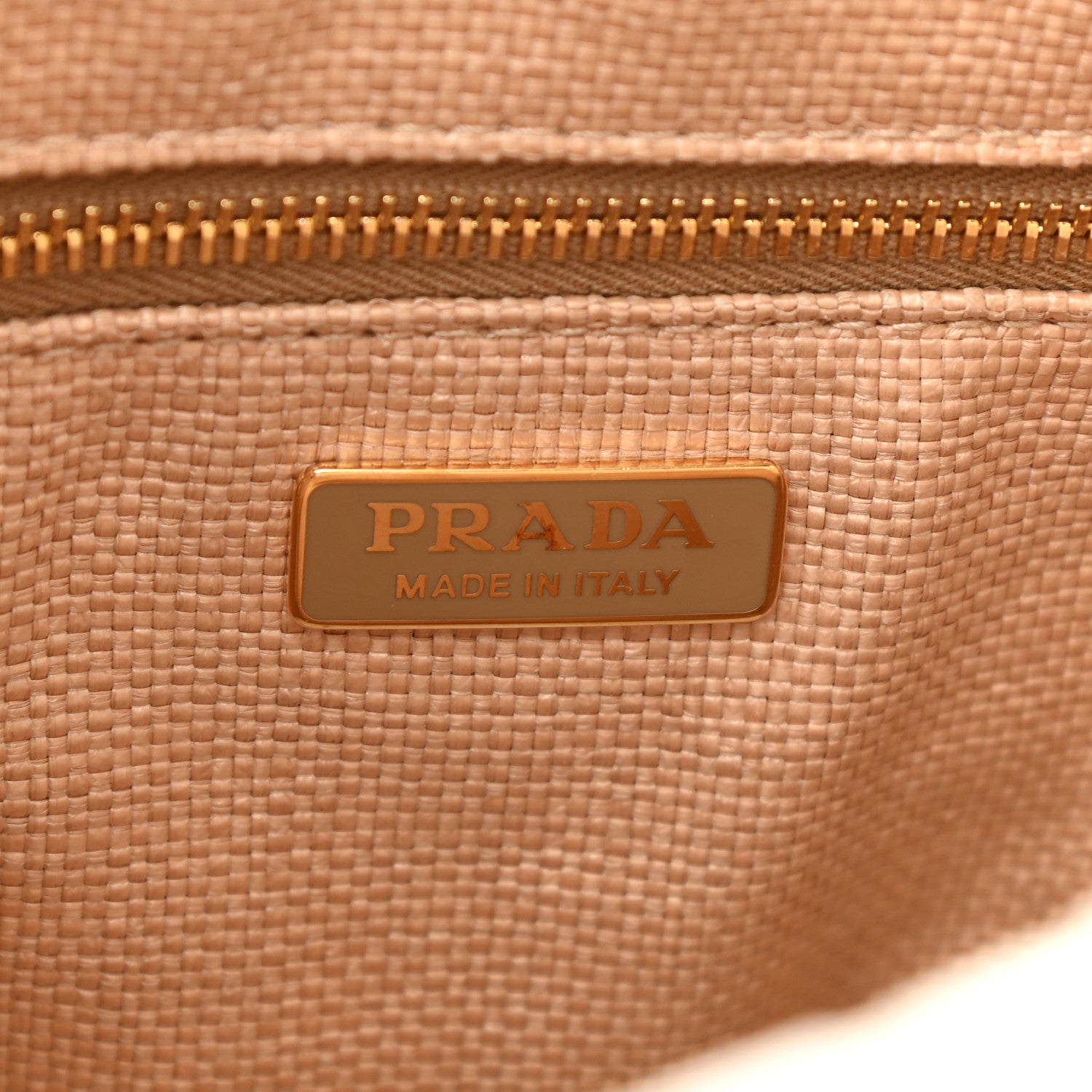 Prada Paglia City Calfskin Bucket Bag Naturale White 6 of 10