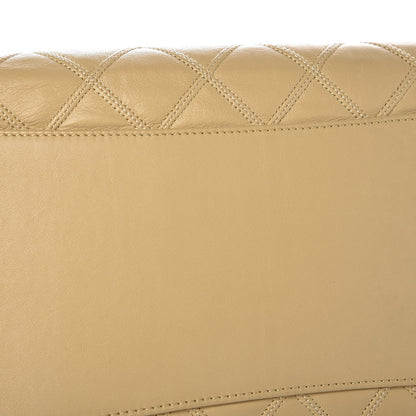 Chanel Calfskin Stitched Thin City Accordion Tote Beige 7 of 7