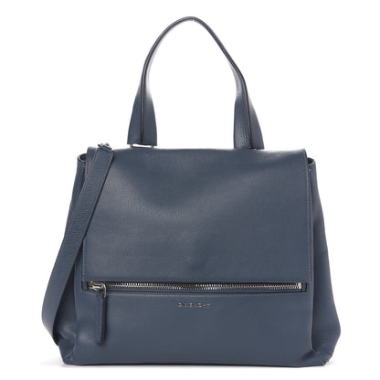 Givenchy Grained Calfskin Medium Pandora Pure Flap Bag Blue Mineral 1 of 12