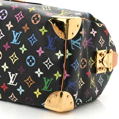 Louis Vuitton Monogram Multicolor Speedy 30 Black 9 of 9