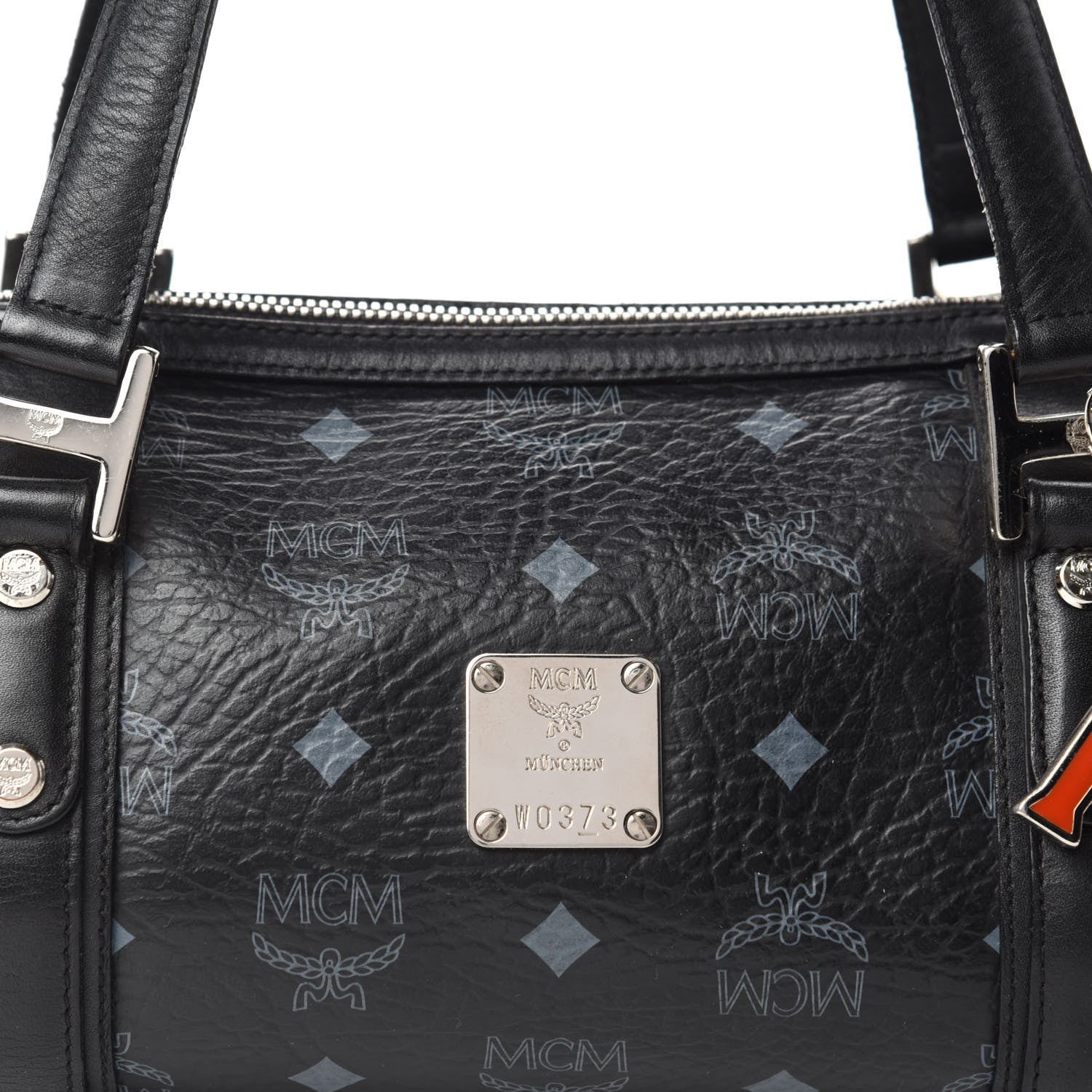 MCM Visetos Essential Barrel Bag Black 12 of 12