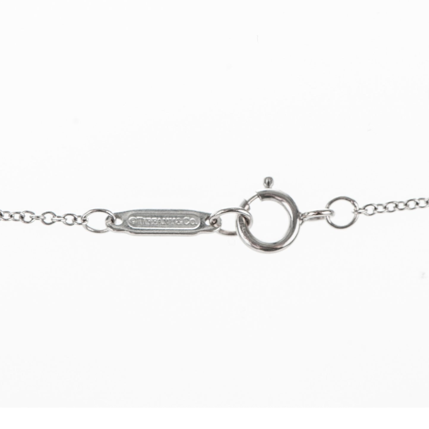 18K White Gold Diamond Crown Key Pendant Necklace