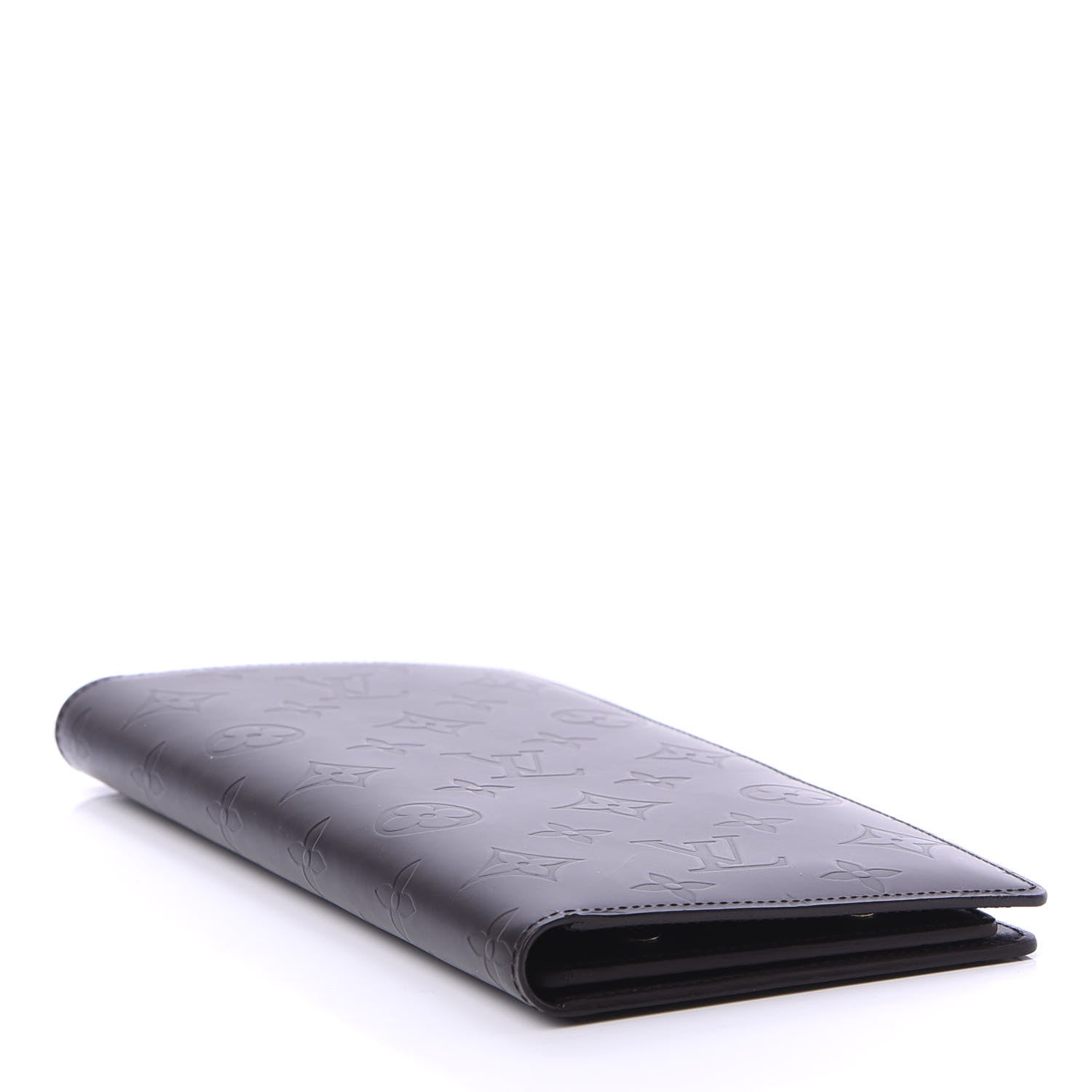 Louis Vuitton Monogram Glace Portefeuille Double Wallet Cafe 4 of 9