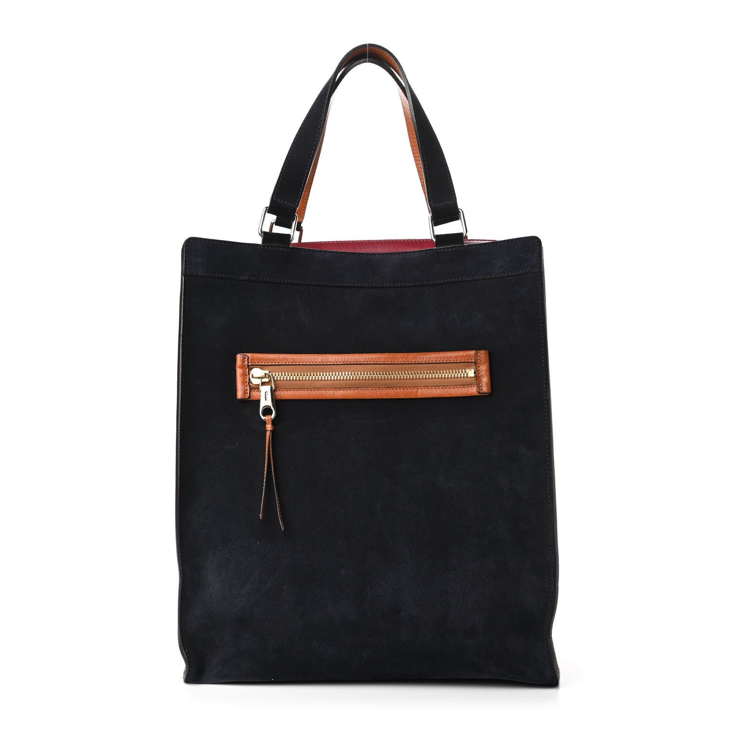 Chloe Suede Calfskin Lina Tote Ink Blue 1 of 10