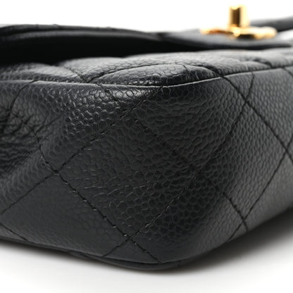 Chanel Caviar Quilted East West Flap Black Black 9 of 10