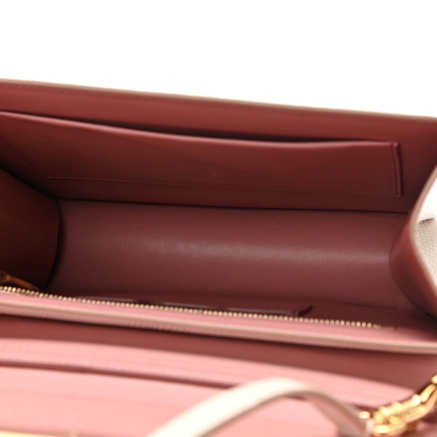 Iguana Calfskin Embossed Lucia Satchel Pink