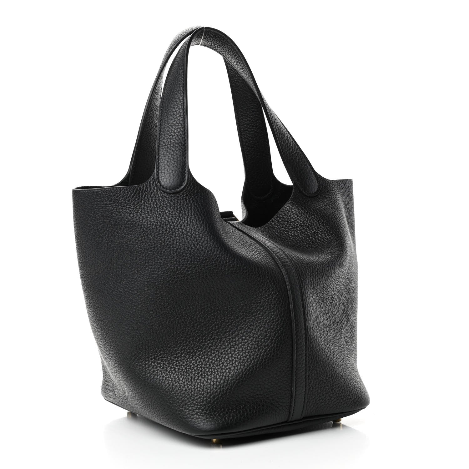 Hermes Taurillon Clemence Picotin Lock 22 MM Black 2 of 4