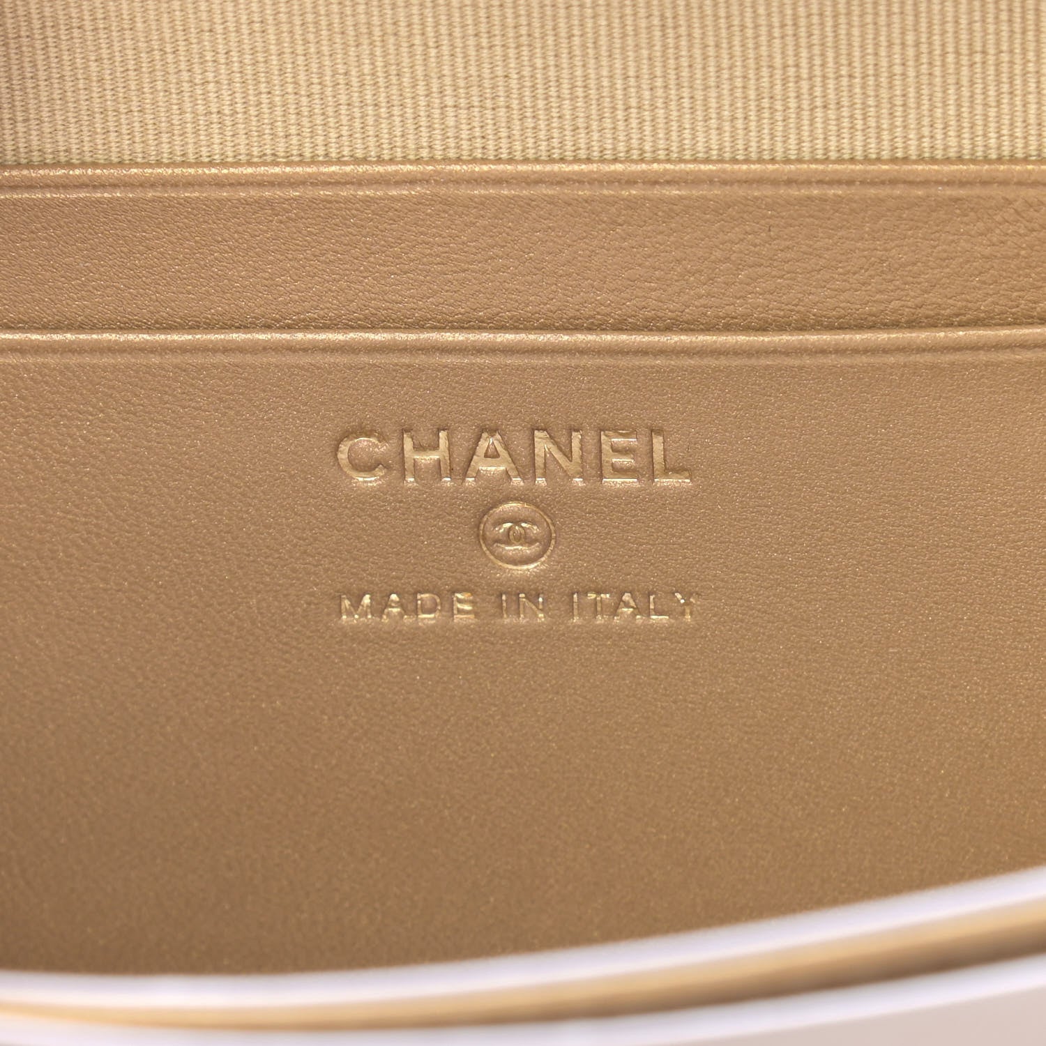 Chanel Lambskin Quilted CC Pearl Crush Camera Case Light Orange 6 of 9