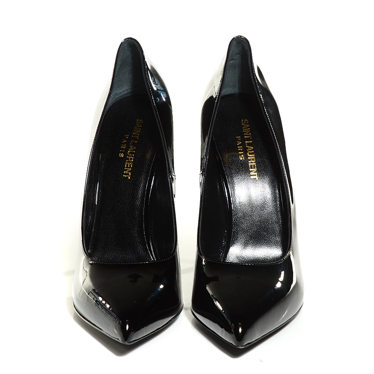 Saint Laurent Patent Classic Paris 105 Escarpin Pumps 39.5 Black 10 of 16