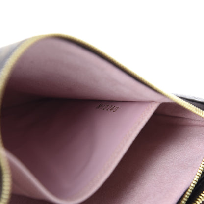 Louis Vuitton Monogram 2020 Christmas Animation Big Wheel Double Zip Pochette Rose Ballerine 9 of 11