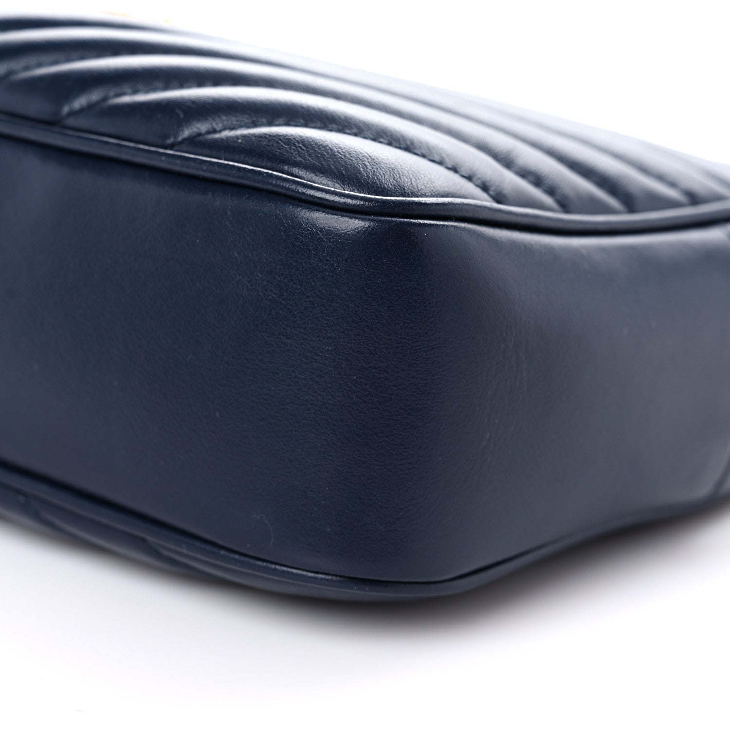 Saint Laurent Calfskin Matelasse Monogram Lou Camera Bag Navy 9 of 11