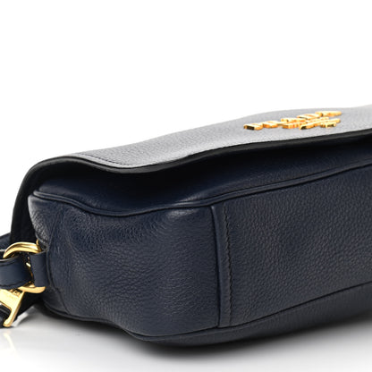 Prada Vitello Daino Flap Crossbody Baltico 9 of 10