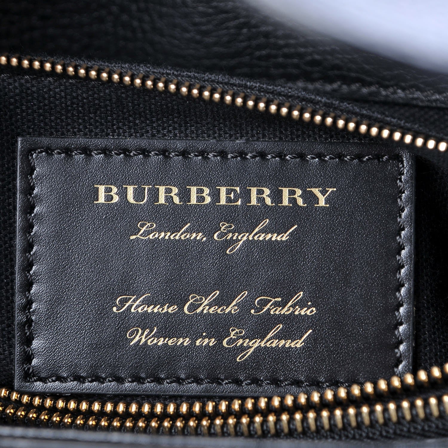 Burberry Derby Calfskin House Check Medium Camberley Black 6 of 11