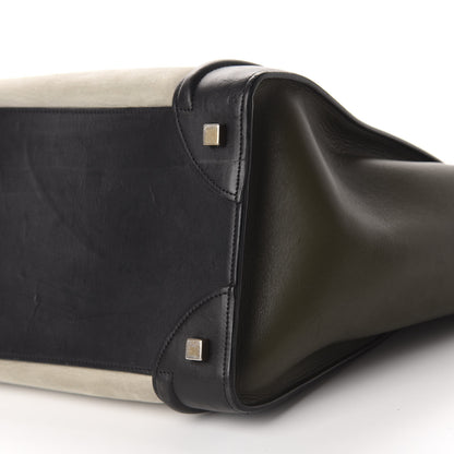 Celine Elephant Calfskin Mini Tri-Color Luggage Chalk 7 of 13