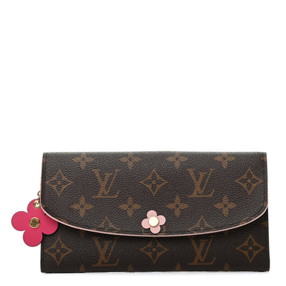 Louis Vuitton Monogram Bloom Flower Emilie Wallet 1 of 7