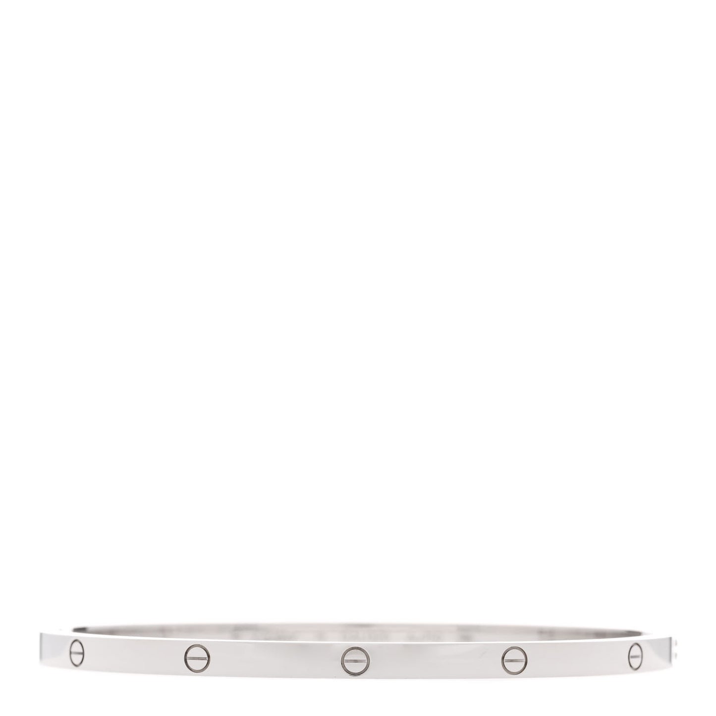 18K White Gold Small LOVE Bracelet 19
