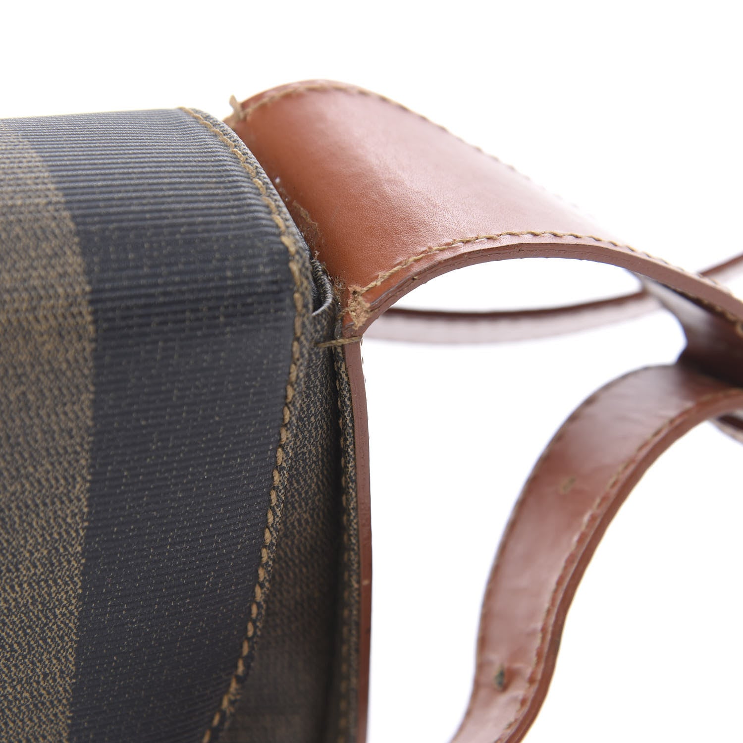 Fendi Pequin Spalmati Shoulder Bag Cuoio 9 of 11