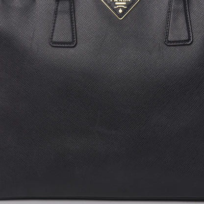 Prada Saffiano Large Galleria Double Zip Tote Black 10 of 14
