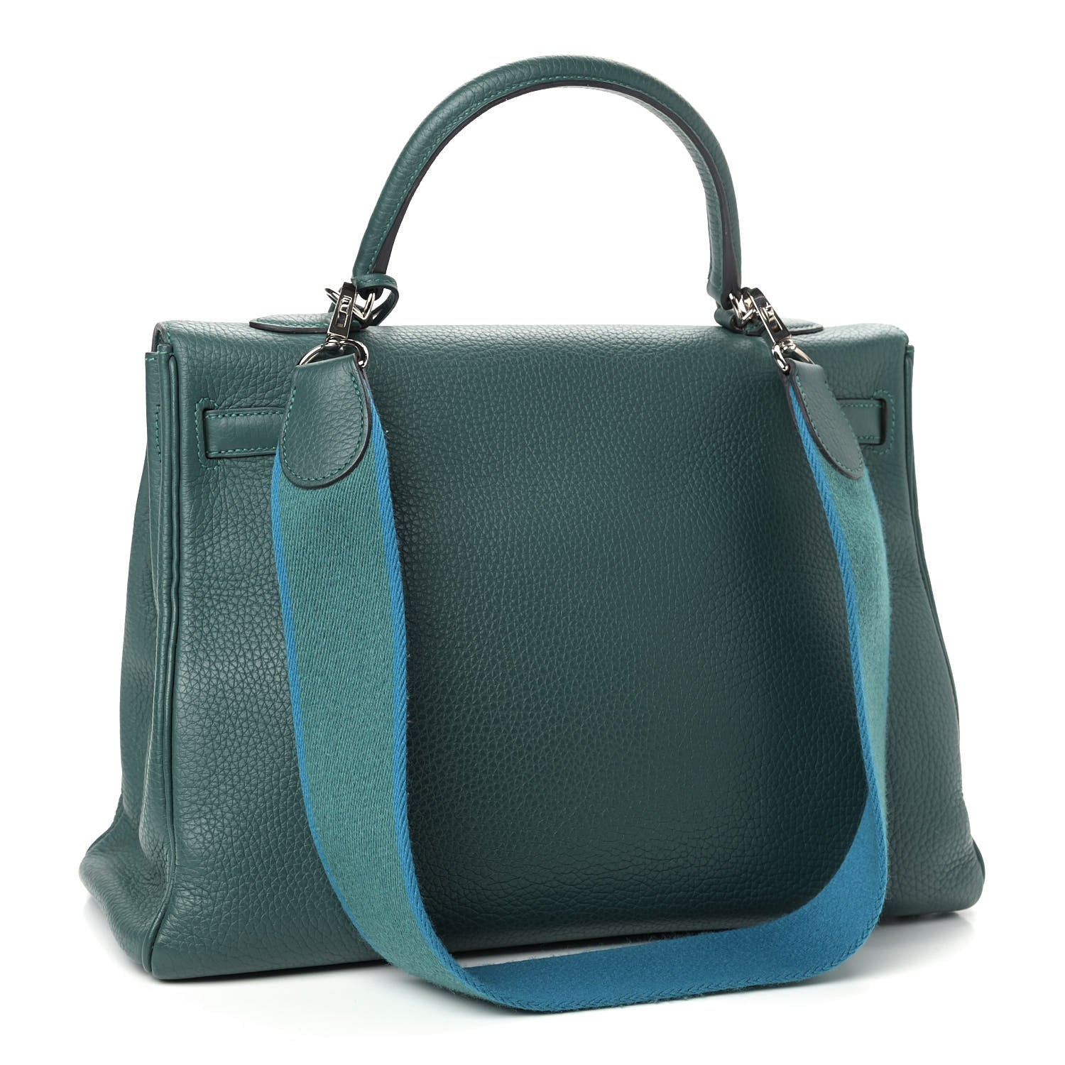 Hermes Taurillon Clemence Kelly Retourne 32 Malachite 2 of 10