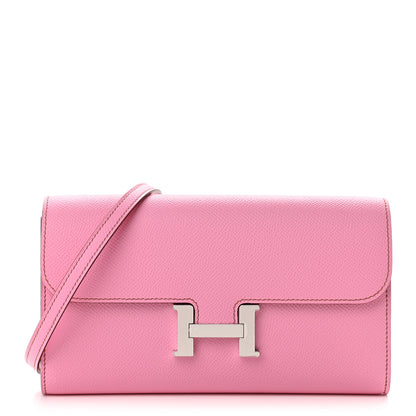 Hermes Epsom Constance Wallet To Go 5P Pink 1 of 8