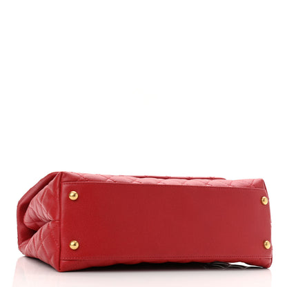 Chanel Caviar Quilted Small Coco Handle Flap Red 4 of 11