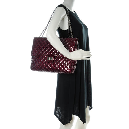 Chanel Patent Reissue XL Maxi Flap Bordeaux 2 of 7