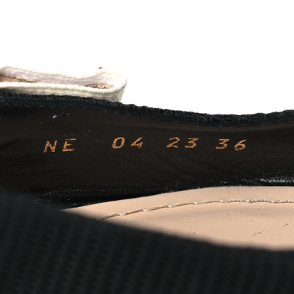 Christian Dior Technical Canvas Ribbon J'Adior Slingback Flats 36 Black 8 of 8