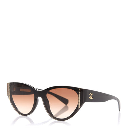Chanel CC Cat Eye Sunglasses 6054 Brown 1 of 9