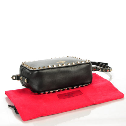 Valentino Garavani Calfskin Rockstud Camera Crossbody Bag Black 4 of 7