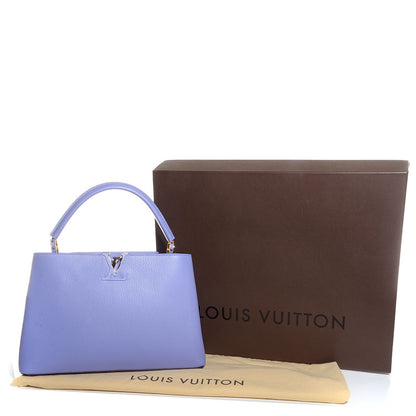 Louis Vuitton Taurillon Capucines MM Lilac 5 of 8
