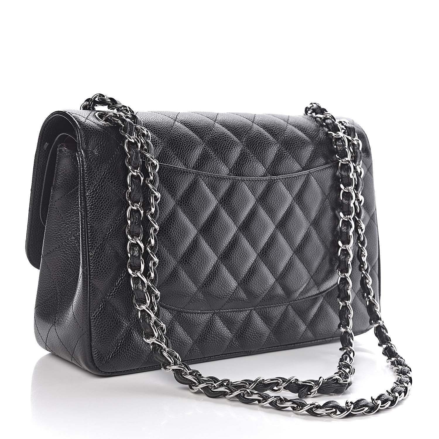 Chanel Caviar Quilted Jumbo Double Flap Black 4 of 12
