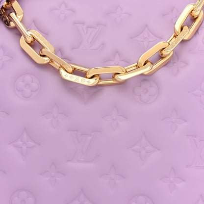 Louis Vuitton Lambskin Embossed Monogram Coussin PM Parme 10 of 11