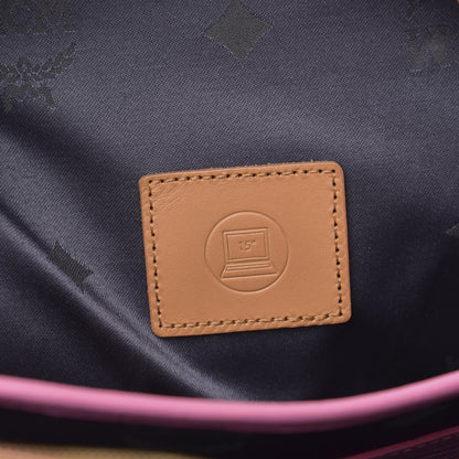 MCM Visetos Studded Medium Stark M Backpack Pink 6 of 11