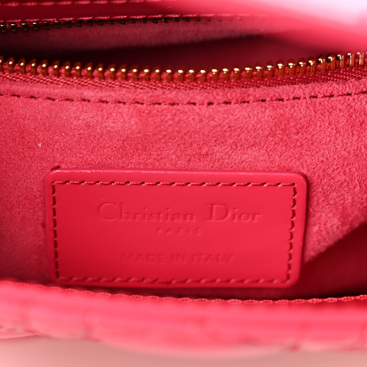 Christian Dior Patent Cannage Mini Lady Dior Pink 6 of 10