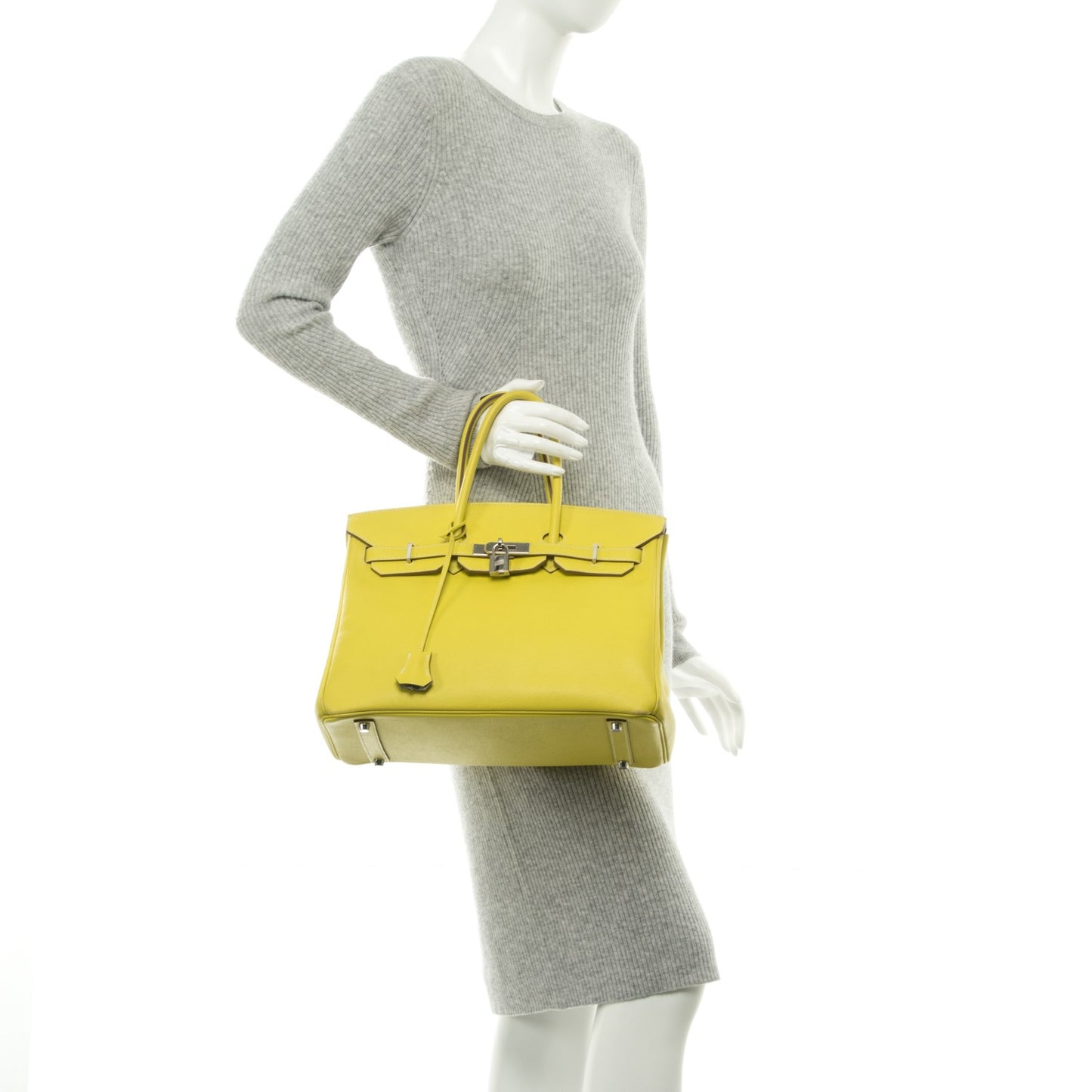 Epsom Candy Birkin 35 Lime Gris Perle