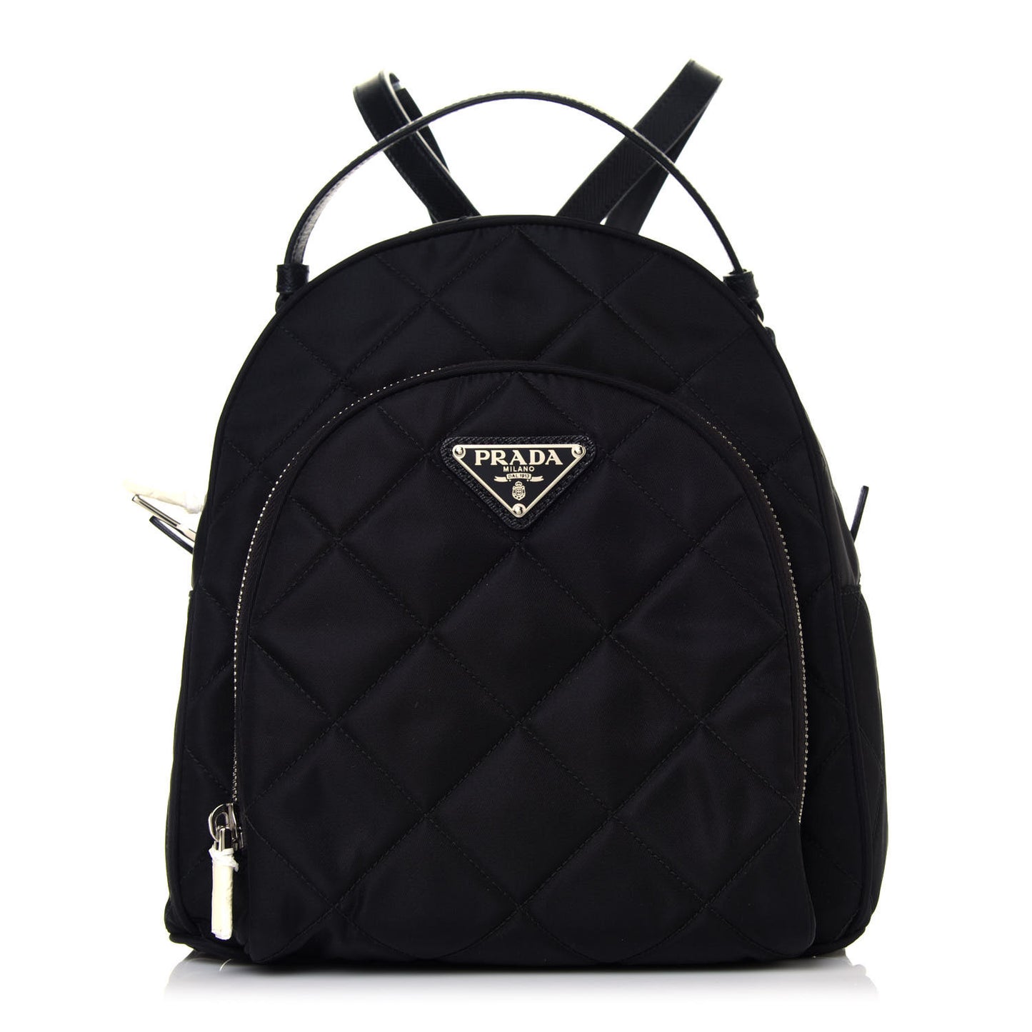 Nylon Tessuto Impuntu Quilted Backpack Black