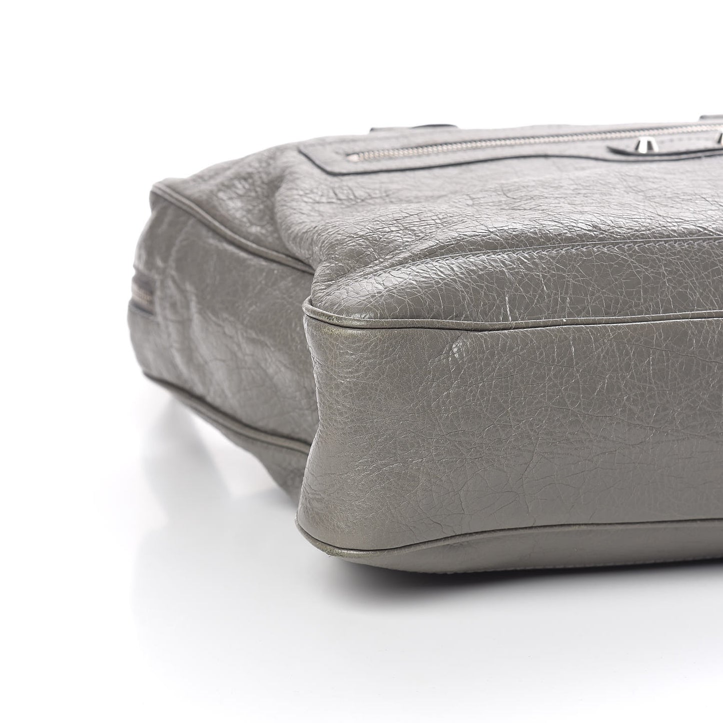 Agneau Classic Hardware Mens Mini Folder Gris Fumee