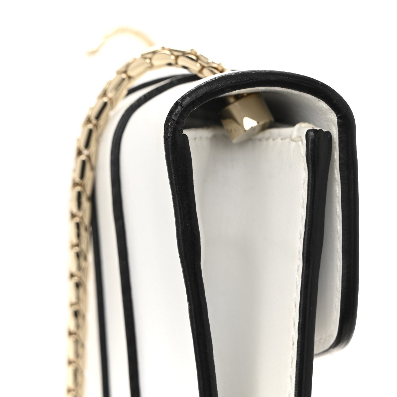 Bulgari Calfskin Small Serpenti Forever Crossbody Bag White Agate 12 of 13