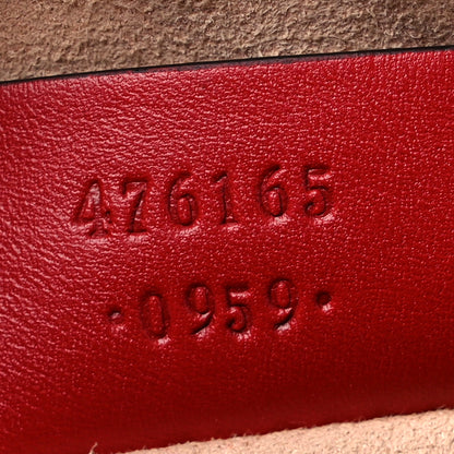 Gucci Calfskin Matelasse GG Marmont Cosmetic Case Hibiscus Red 7 of 10