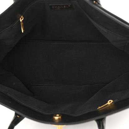 Chanel Calfskin Cerf Executive Shopper Tote Black 6 of 12