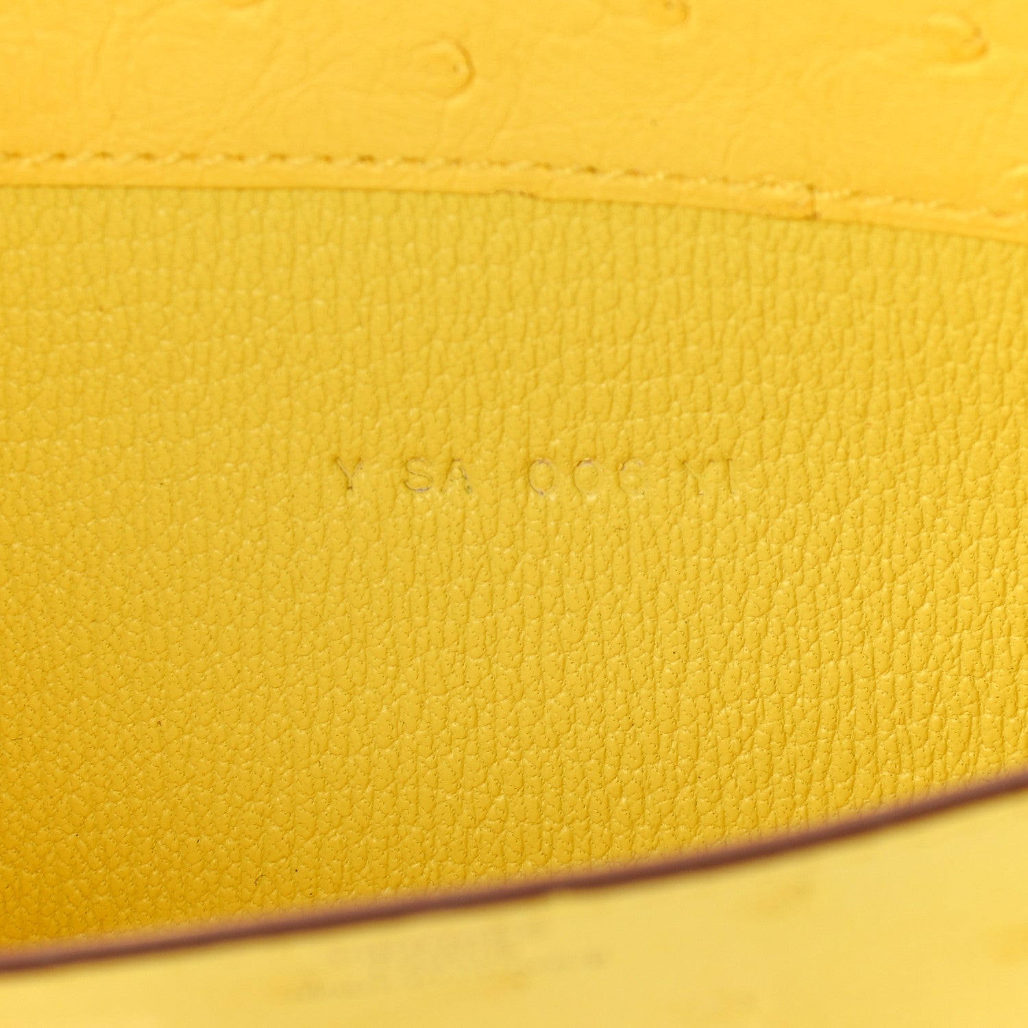 Hermes Ostrich Constance Long Wallet To Go Jaune Citron 7 of 9