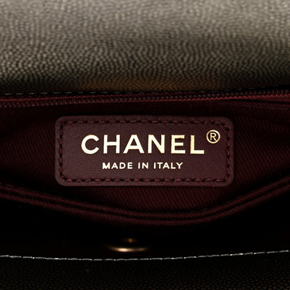 Chanel Metallic Caviar Quilted Mini Coco Handle Flap Silver 6 of 11